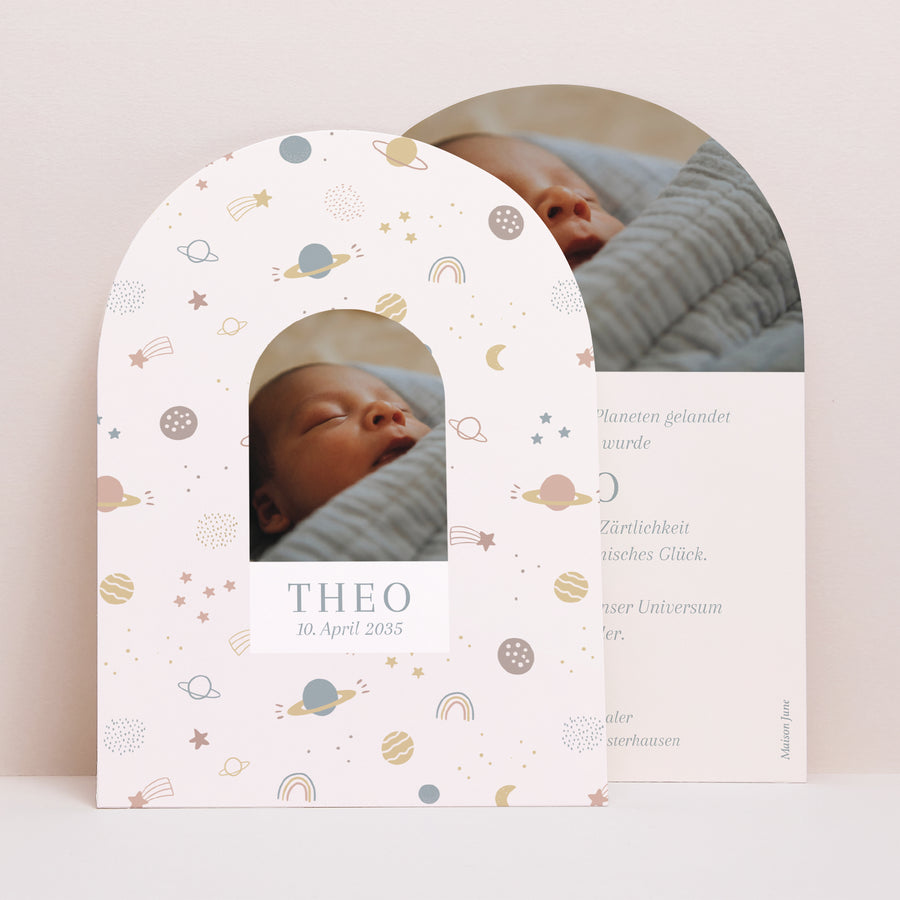Geburtskarte Kleine Arche Liebeskonstellation foto