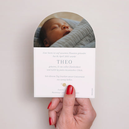 Geburtskarte Kleine Arche Liebeskonstellation foto N° 3