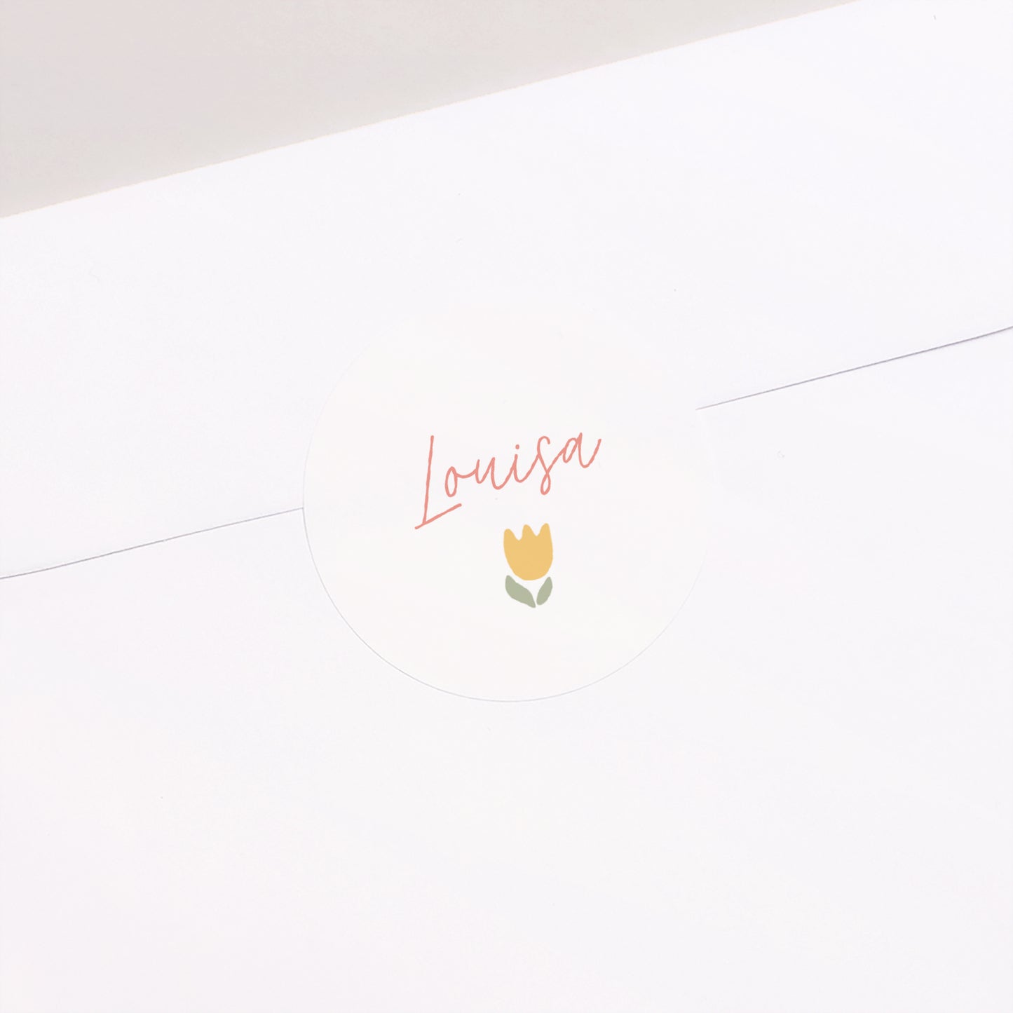 Sticker Geburt Rund Kleiner Garten der Sanftheit foto N° 1