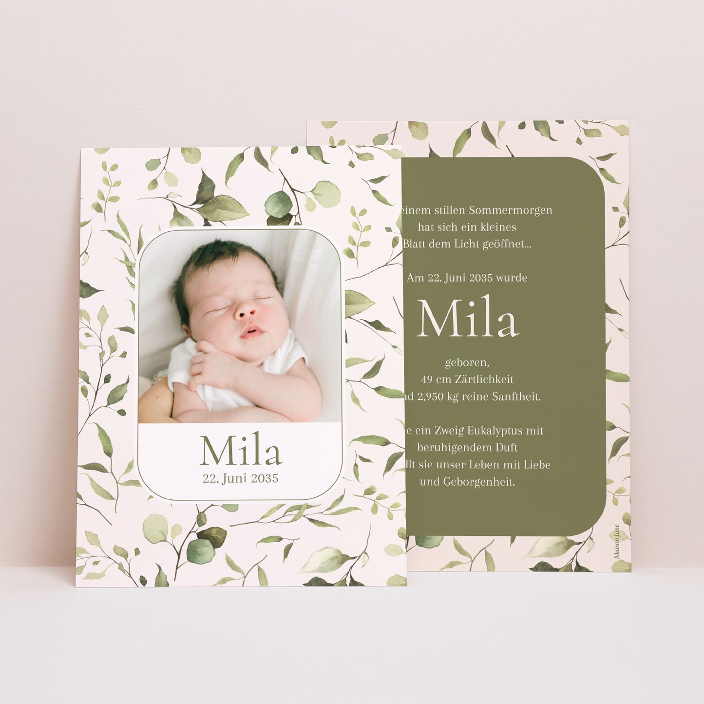 Geburtskarte Naturgeist foto N° 1