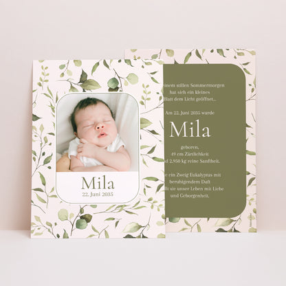 Geburtskarte Naturgeist foto N° 1