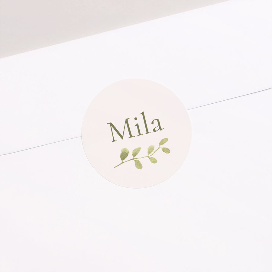 Sticker Geburt Rund Naturgeist foto