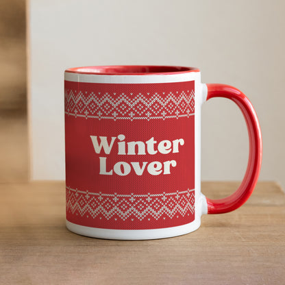 Tasse Weihnachten Rot Winterliebhaber foto N° 1