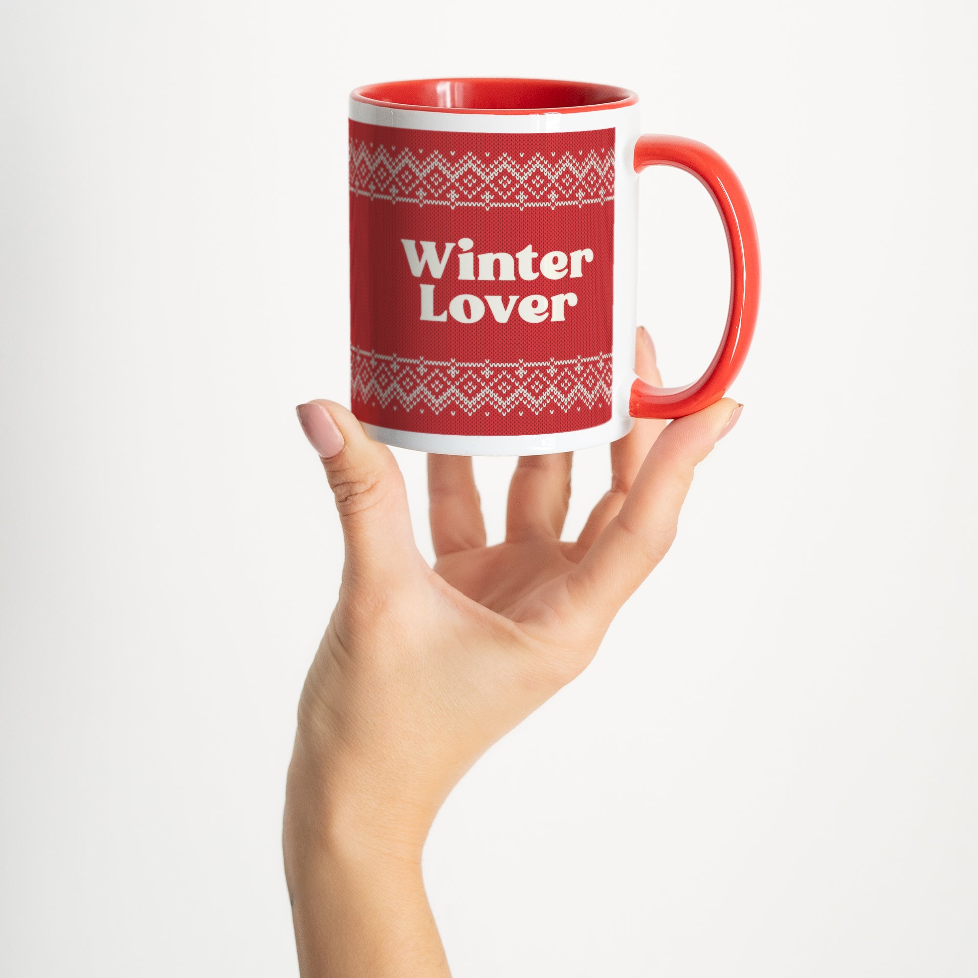 Tasse Weihnachten Rot Winterliebhaber foto N° 2