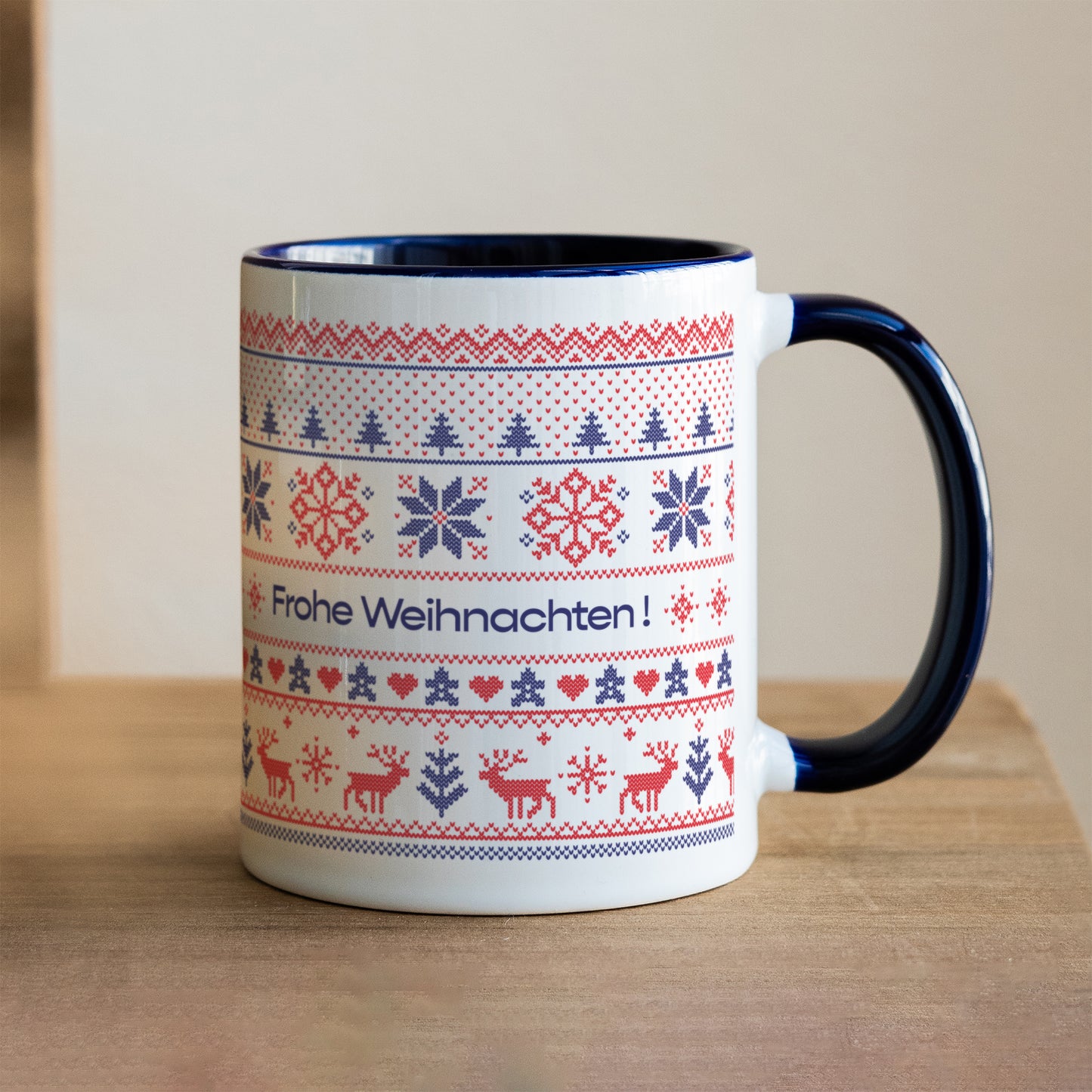 Tasse Weihnachten Blau Weihnachtsbecher foto N° 1