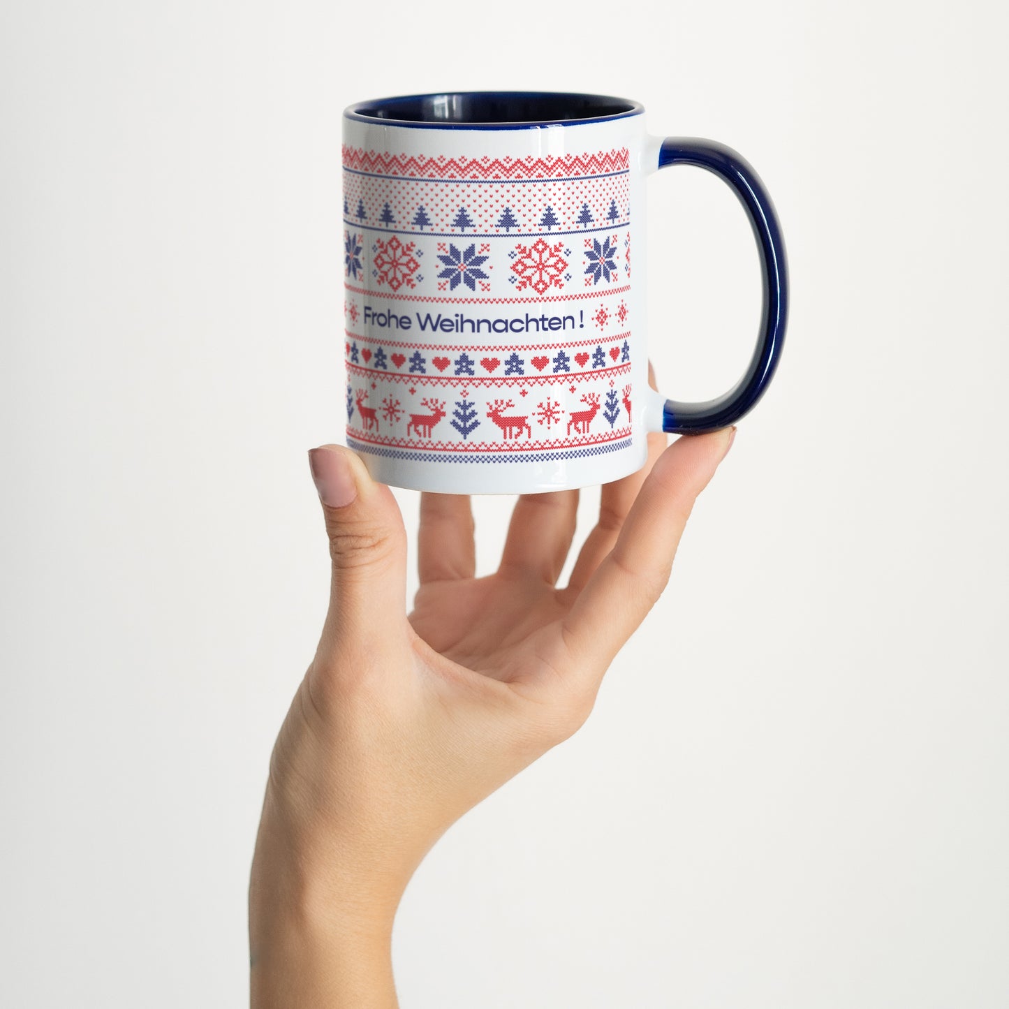 Tasse Weihnachten Blau Weihnachtsbecher foto N° 2