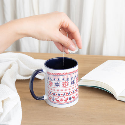 Tasse Weihnachten Blau Weihnachtsbecher foto N° 3