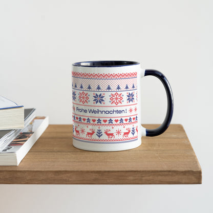 Tasse Weihnachten Blau Weihnachtsbecher foto N° 4