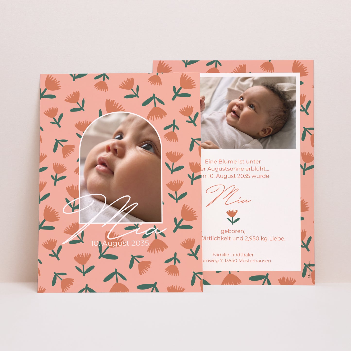 Geburtskarte Floréa foto N° 1