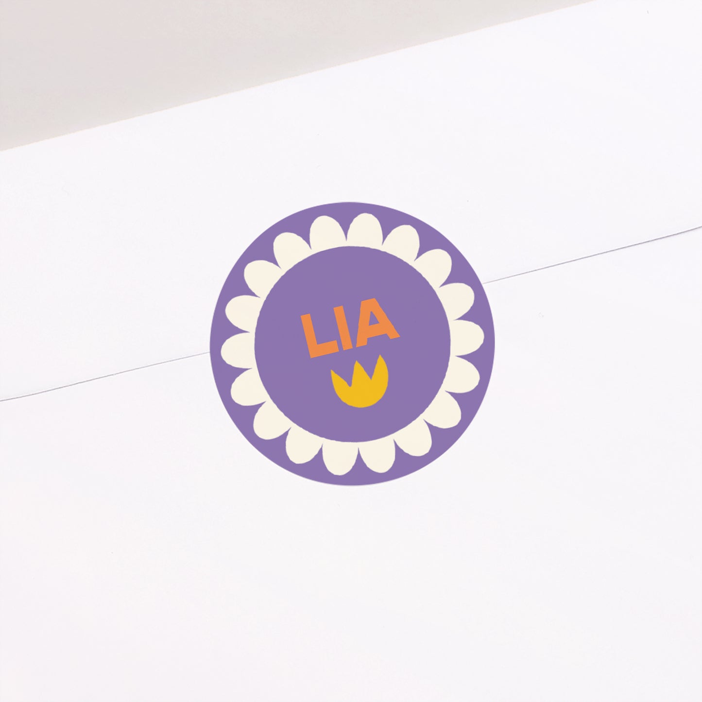 Sticker Geburt Rund Wilde Blüte foto N° 1