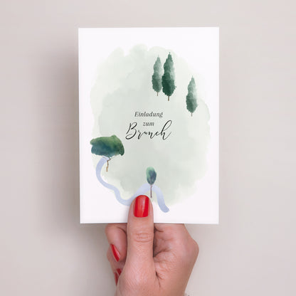 Beilegekarte Hochzeit Porträt Der Weg zum Glück foto N° 2