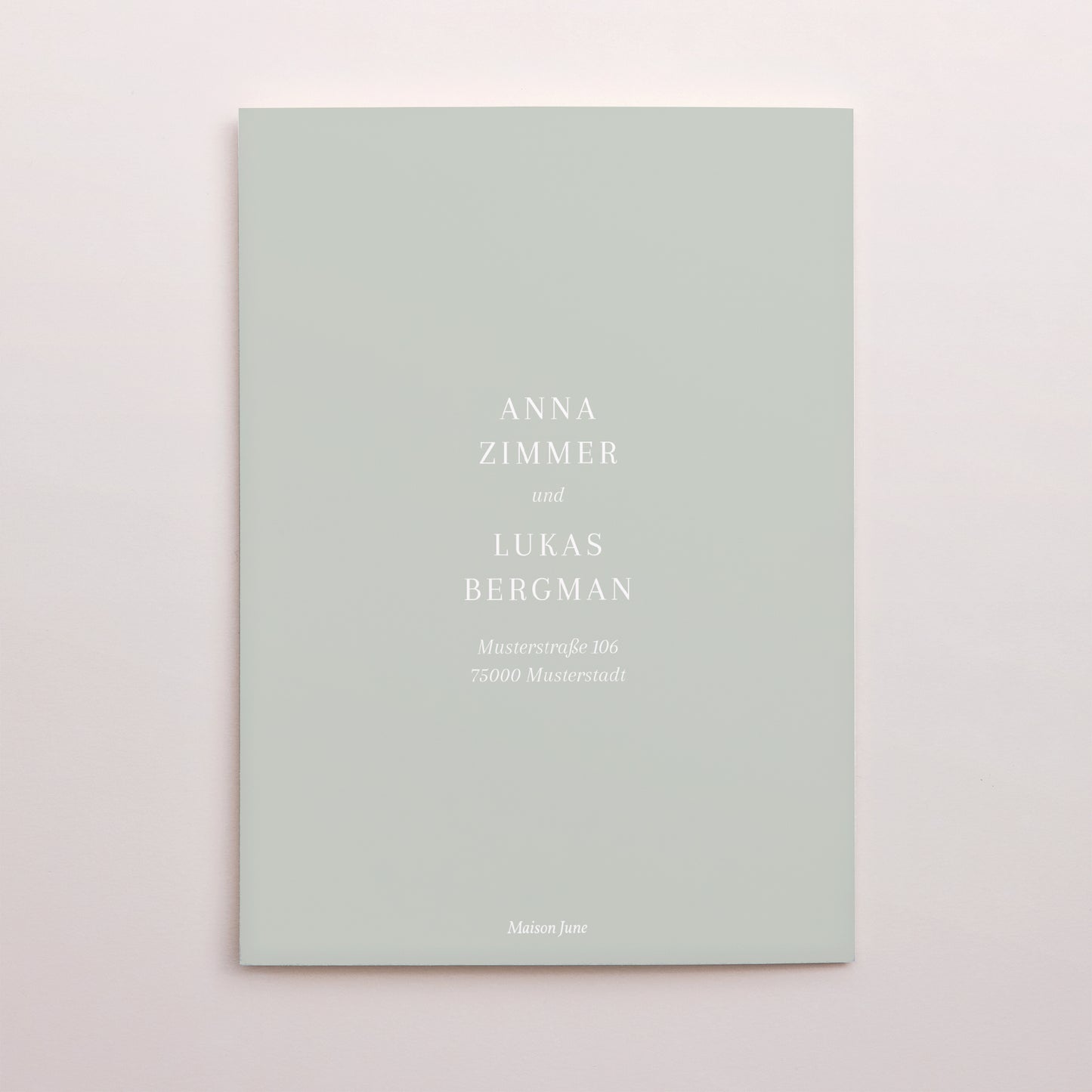 Hochzeitseinladung Doppelflügelporträt Garten der Eleganz foto N° 3