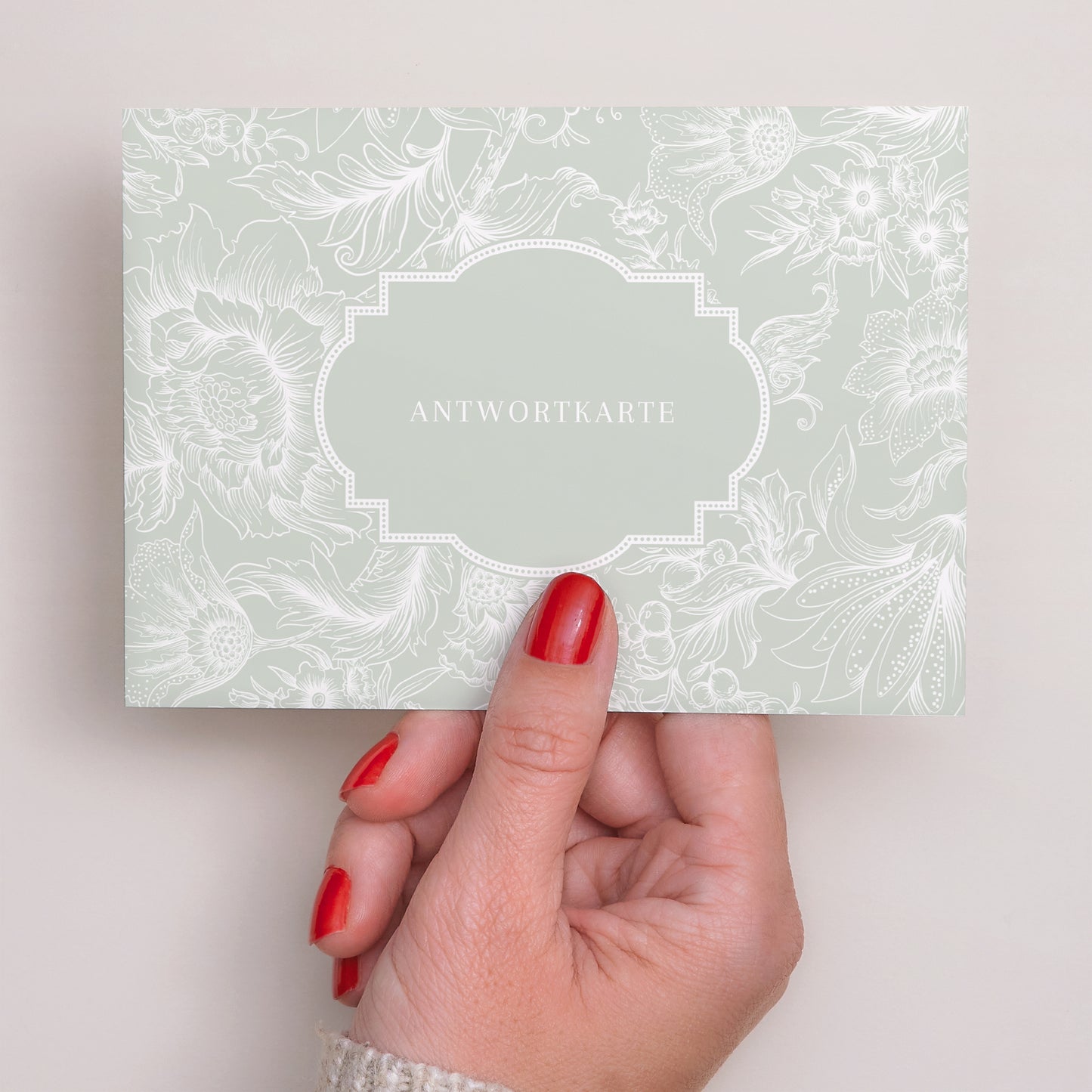 Antwortkarte Hochzeit Landschaft Garten der Eleganz foto N° 3