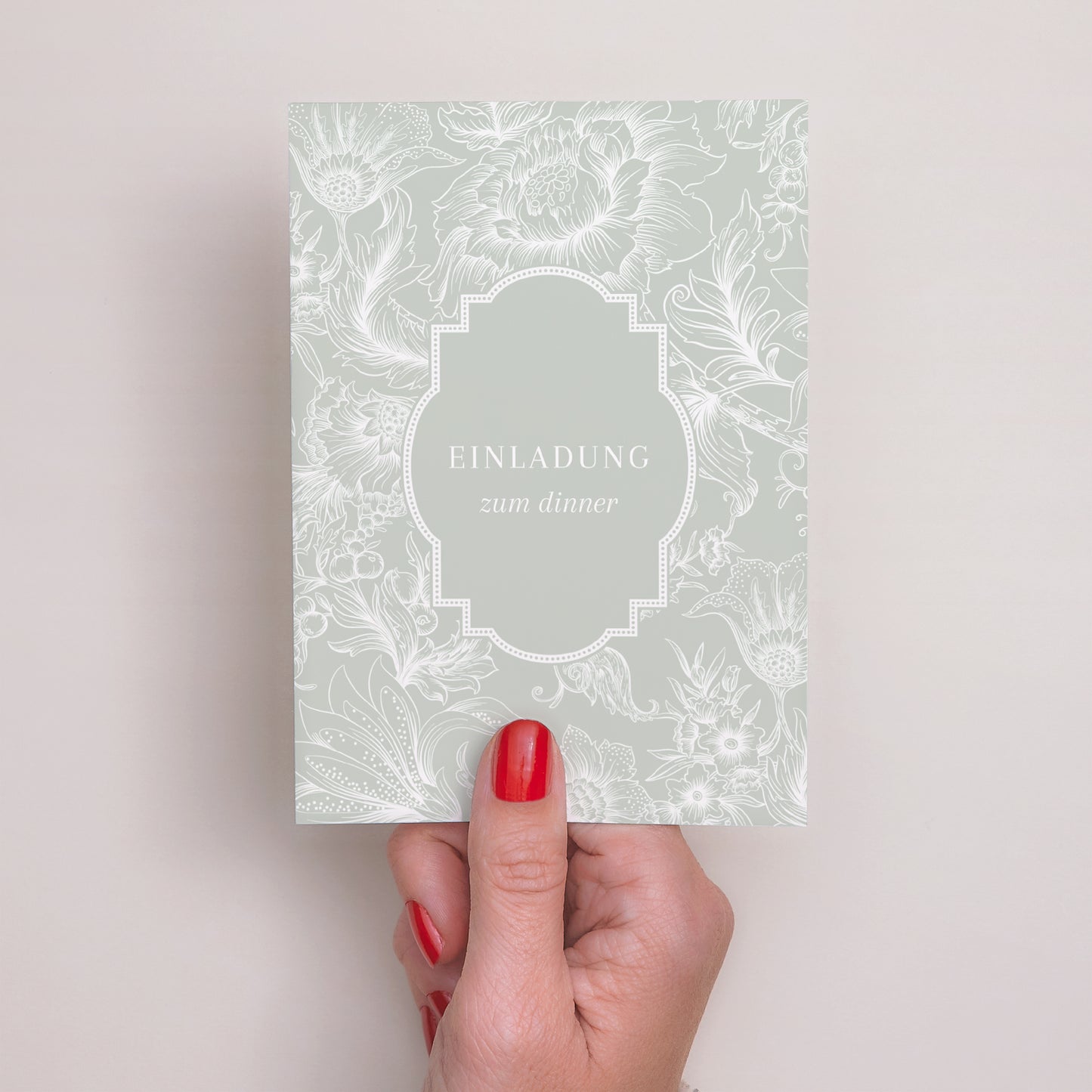 Beilegekarte Hochzeit Porträt Garten der Eleganz foto N° 2