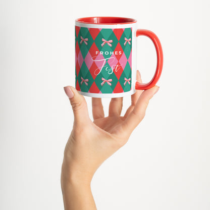 Tasse Objekte Rot Christmas Bow foto N° 2