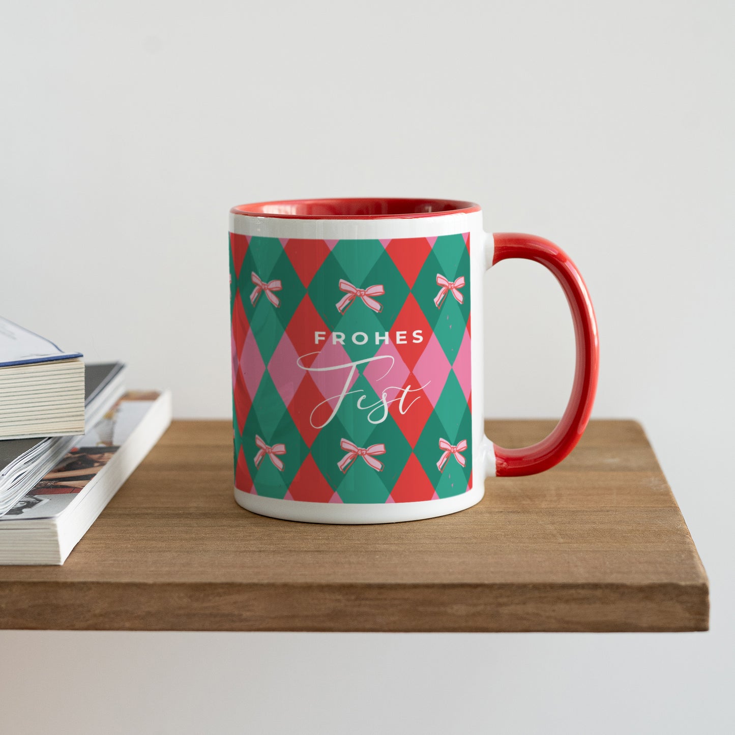 Tasse Objekte Rot Christmas Bow foto N° 4