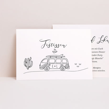 Beilegekarte Hochzeit Landschaft Der Plan des Glücks foto N° 1