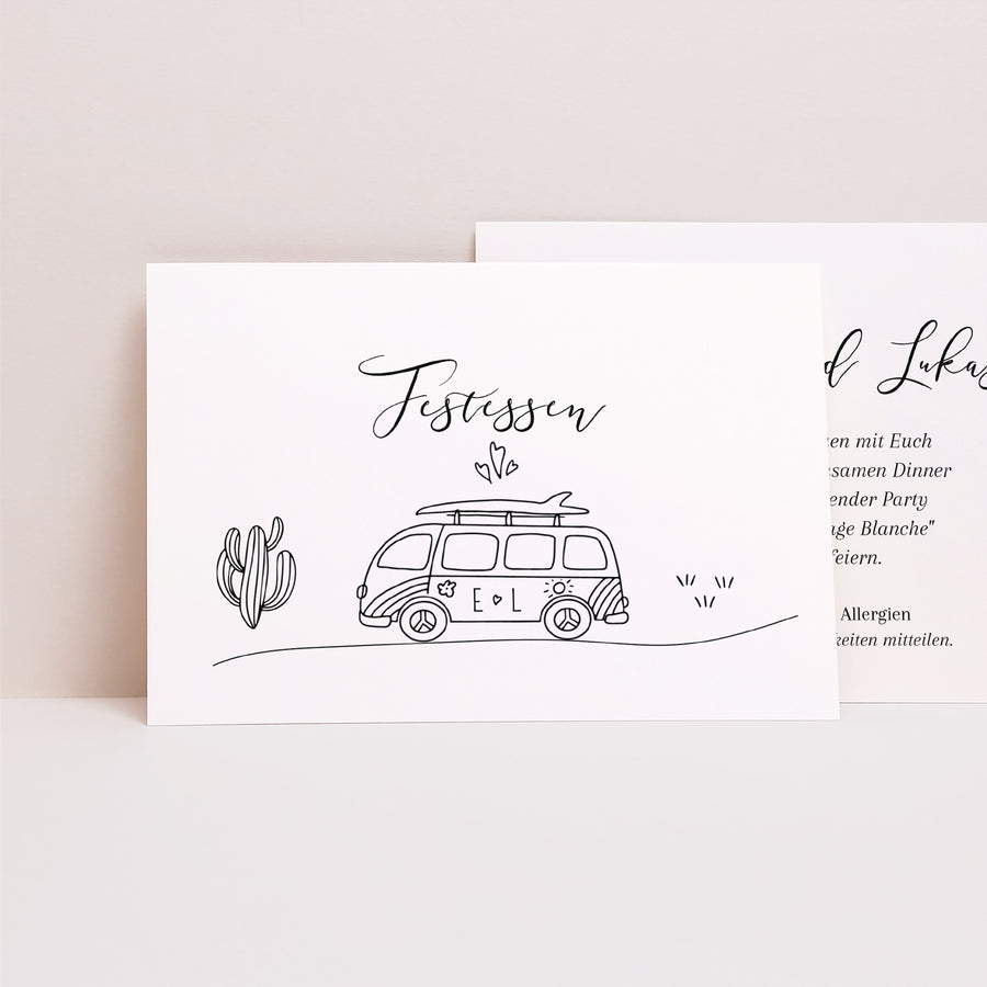 Beilegekarte Hochzeit Landschaft Der Plan des Glücks foto