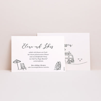 Beilegekarte Hochzeit Landschaft Der Plan des Glücks foto N° 2