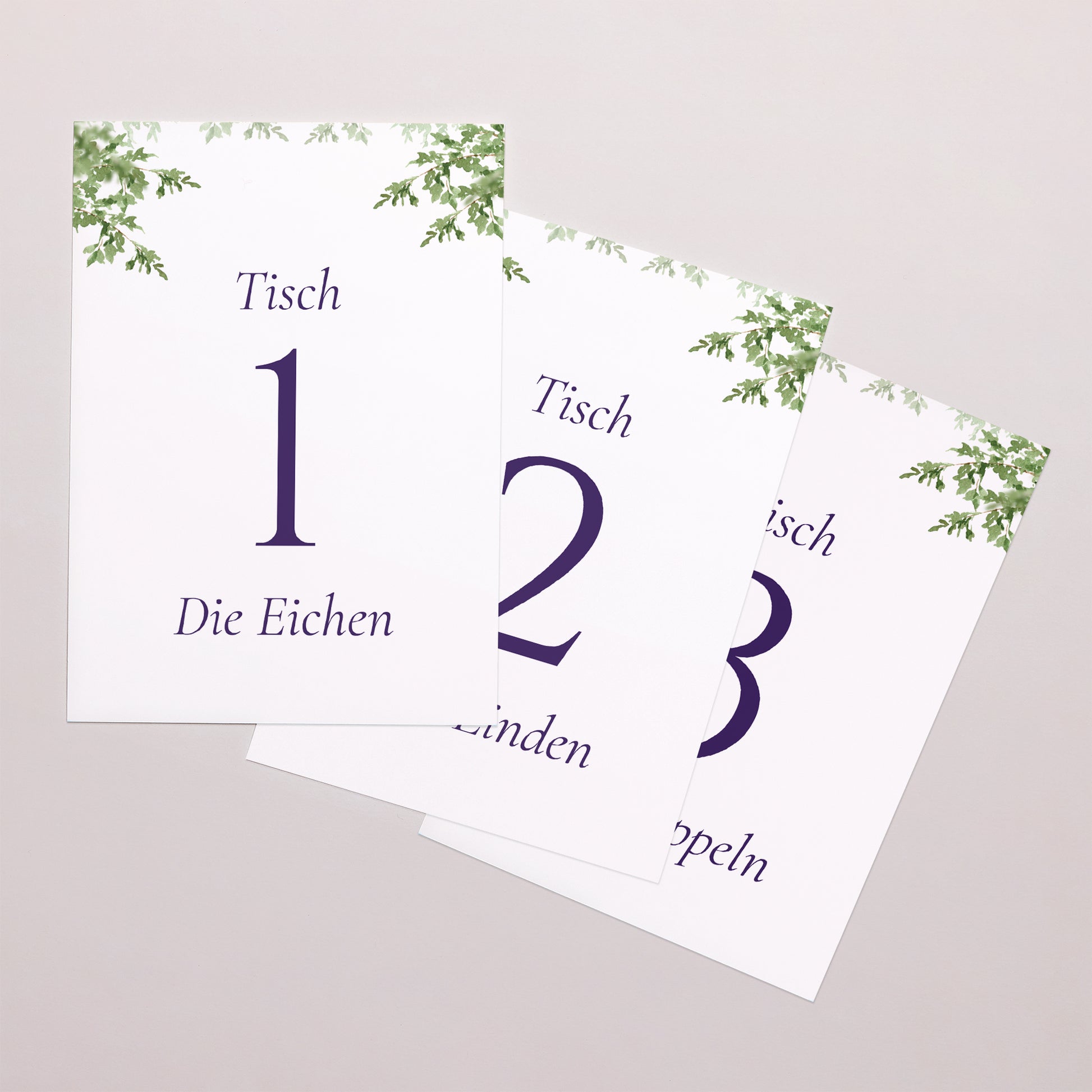 Tischnummern Hochzeit Rechteck Das Reich unserer Herzen foto N° 1