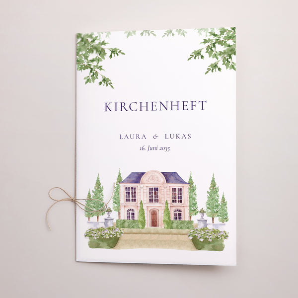 Kirchenheft Hochzeit Doppelflügel Das Reich unserer Herzen foto