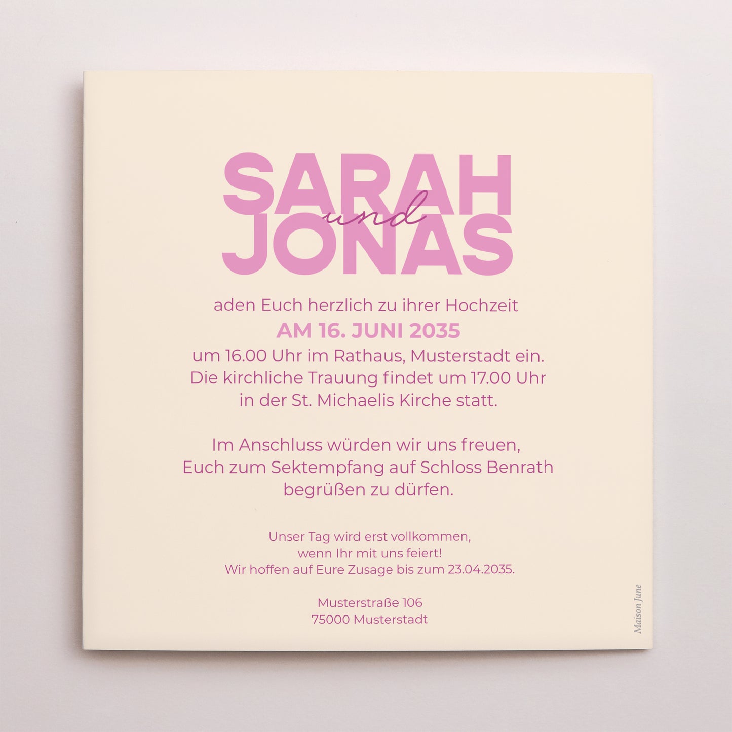 Hochzeitseinladung Schallplattenhülle Farb Stimmung foto N° 3