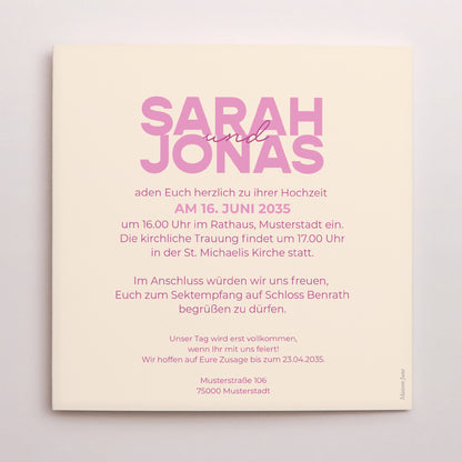 Hochzeitseinladung Schallplattenhülle Farb Stimmung foto N° 3