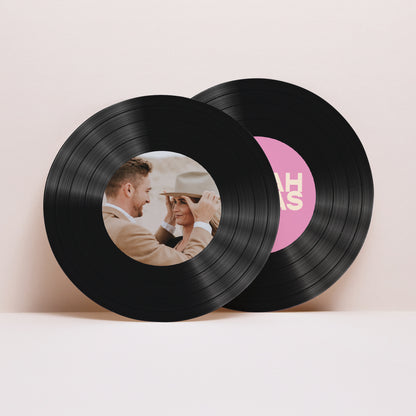 Hochzeitseinladung Schallplattenhülle Farb Stimmung foto N° 4