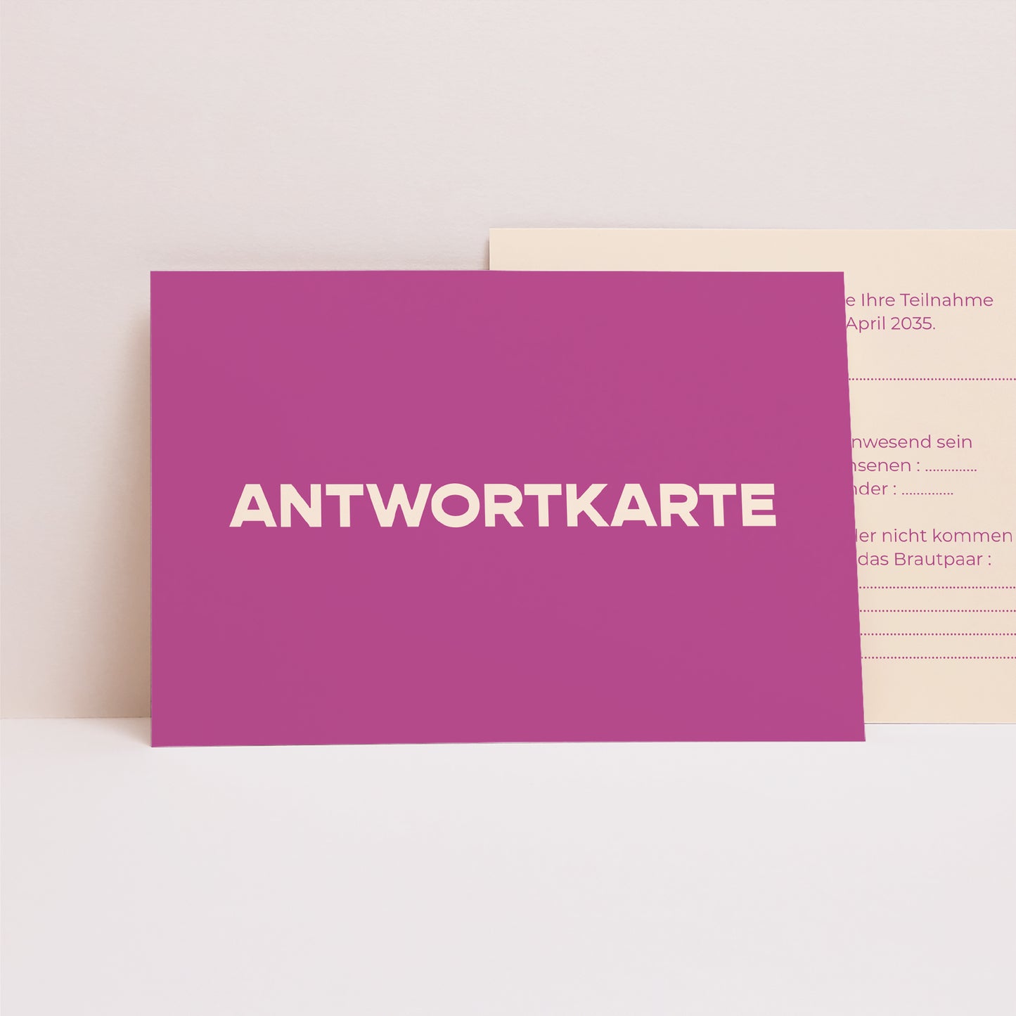 Antwortkarte Hochzeit Landschaft Farb Stimmung foto N° 1