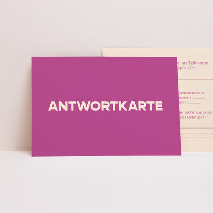 Antwortkarte Hochzeit Landschaft Farb Stimmung foto N° 1