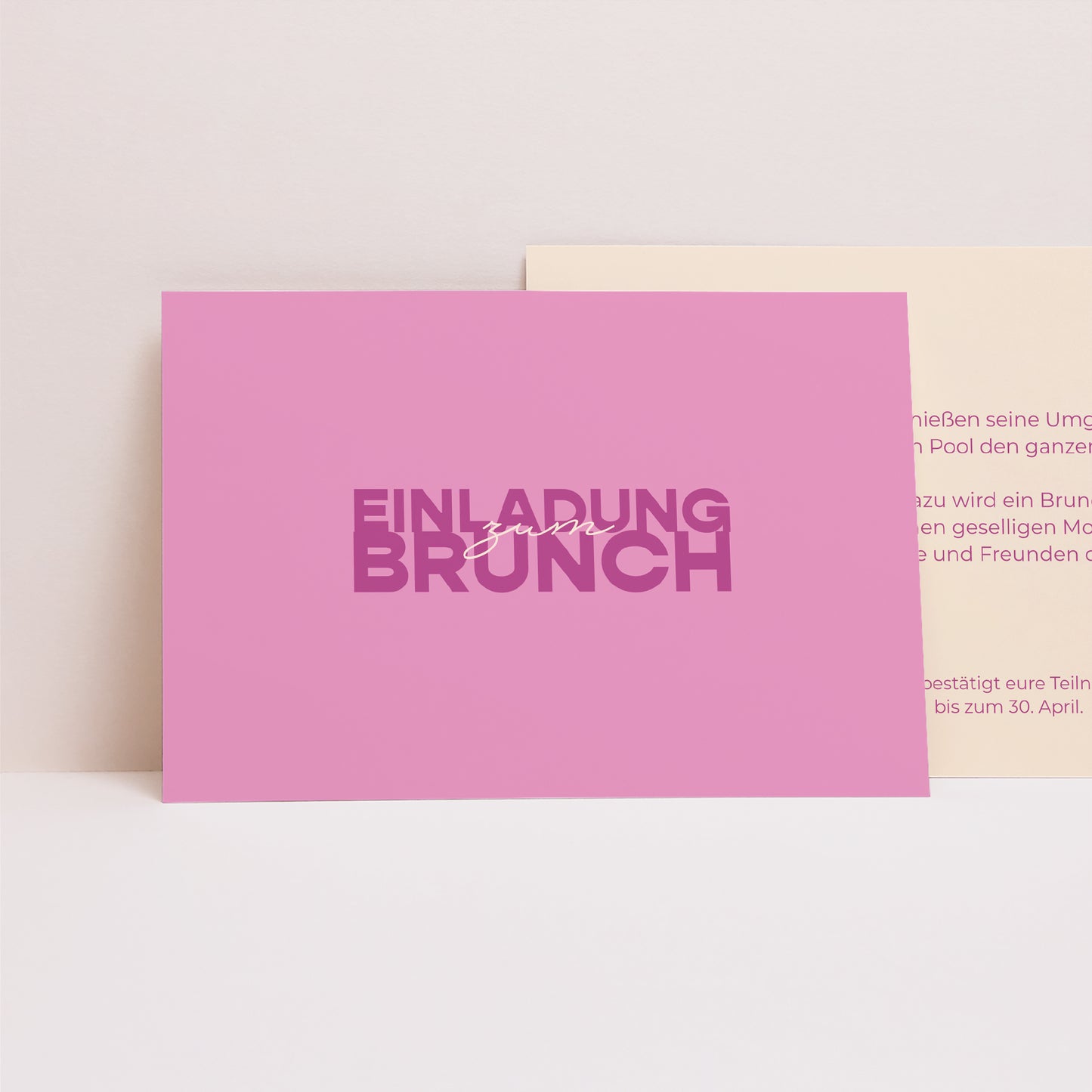 Beilegekarte Hochzeit Landschaft Farb Stimmung foto N° 1