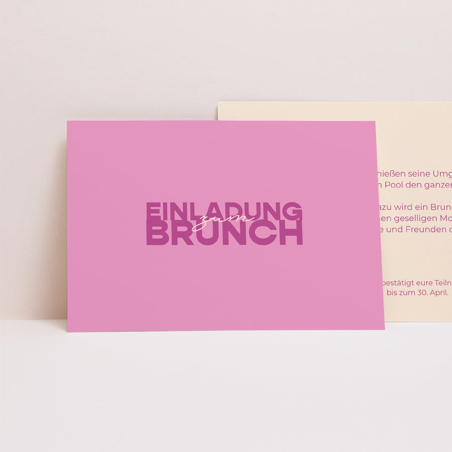 Beilegekarte Hochzeit Landschaft Farb Stimmung foto