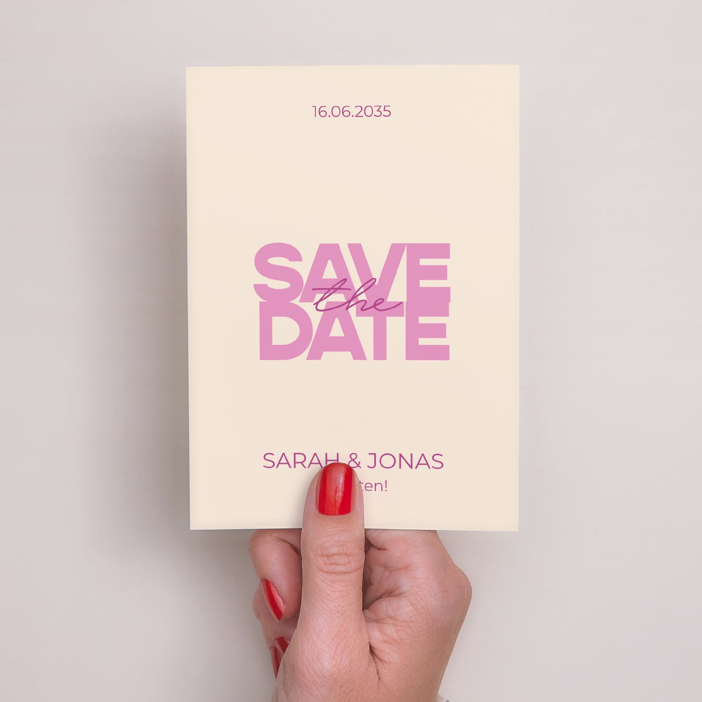 Save the date Karte Hochzeit Porträt Farb Stimmung foto N° 2