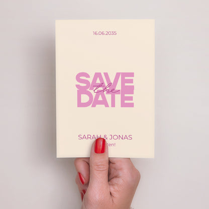 Save the date Karte Hochzeit Porträt Farb Stimmung foto N° 2