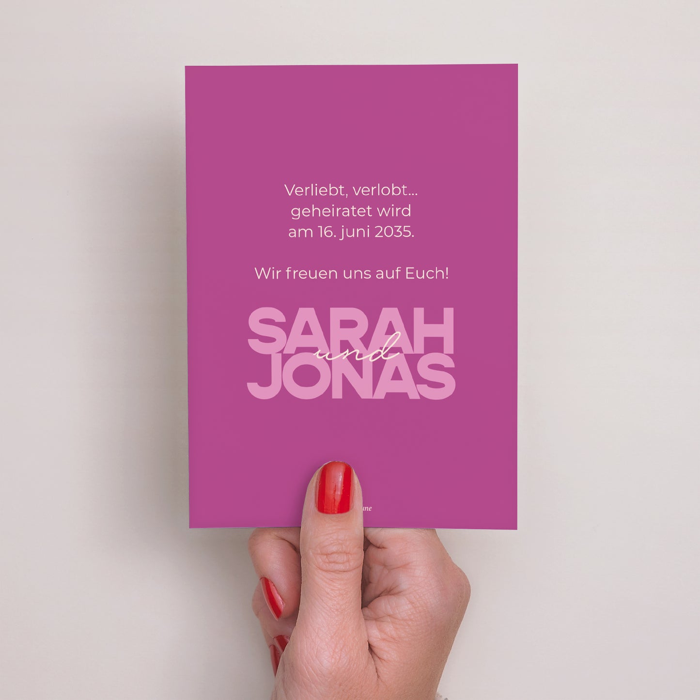 Save the date Karte Hochzeit Porträt Farb Stimmung foto N° 3