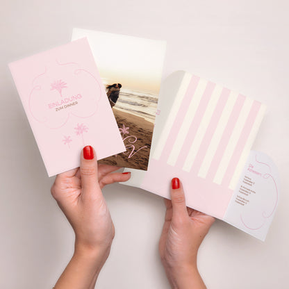 Hochzeitseinladung Hülle für 2 Karten Liebesvögel foto N° 4