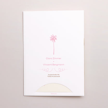 Hochzeitseinladung Hülle für 2 Karten Liebesvögel foto N° 5