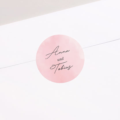 Sticker Hochzeit Rund Die Route des Glücks foto N° 1