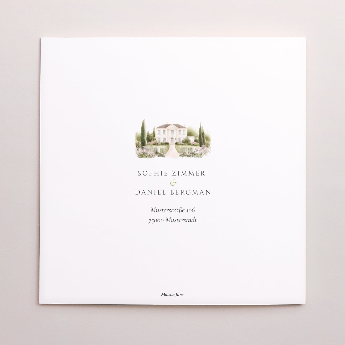 Hochzeitseinladung Doppelflügelfenster Das Etui des Domaine foto N° 3