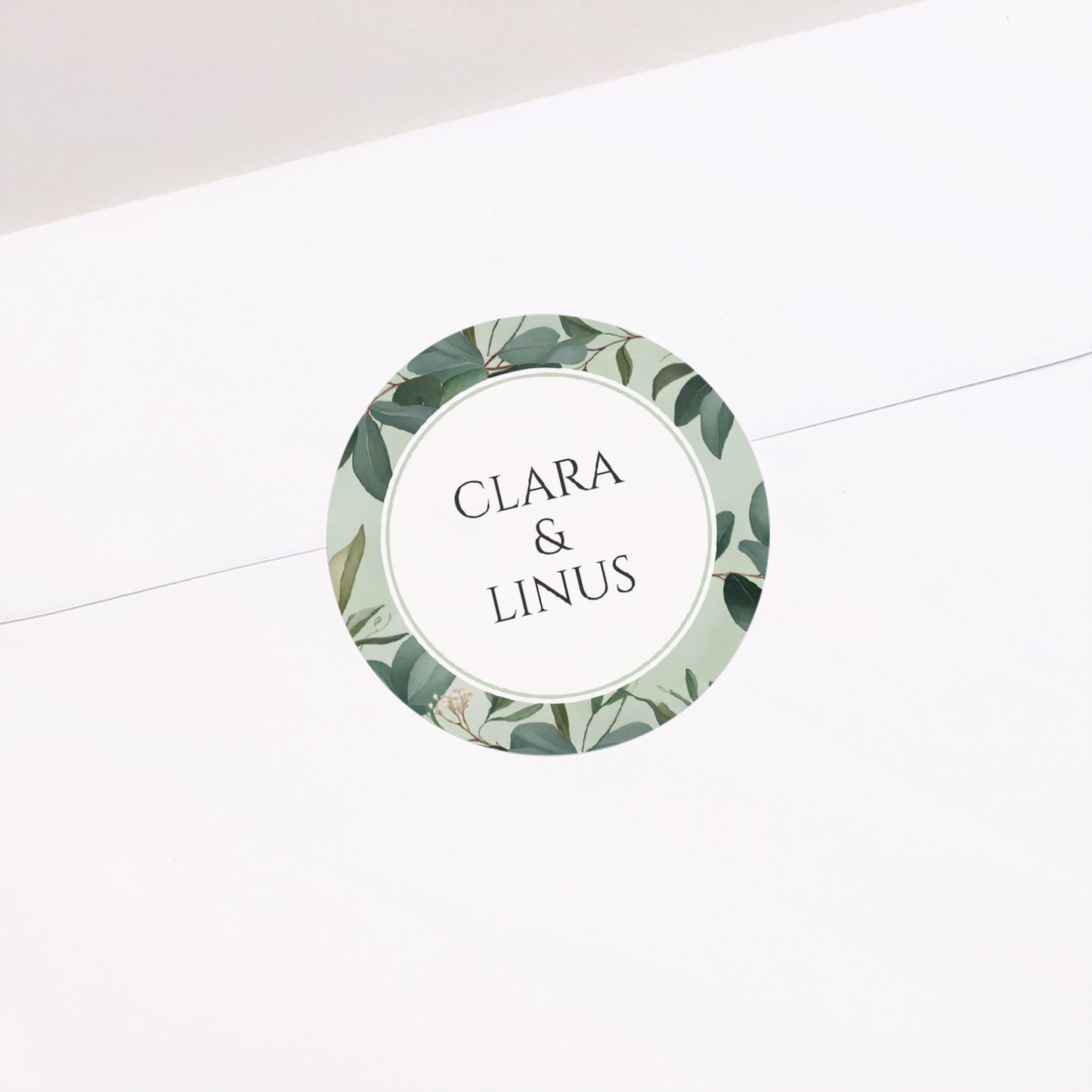 Sticker Hochzeit Rund Liebesrand foto N° 1