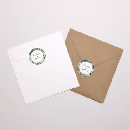 Sticker Hochzeit Rund Liebesrand foto N° 3