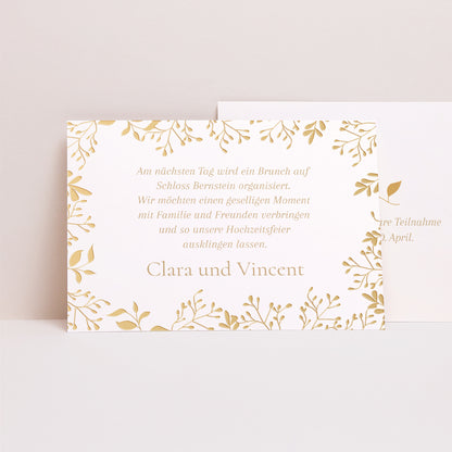 Einladungskarte Hochzeit Landschaft Aurora Botanica foto N° 1