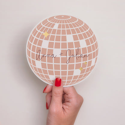 Hochzeitseinladung Rund Disco-Kugel foto N° 2