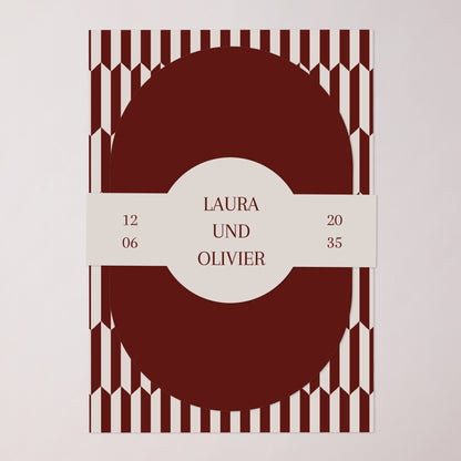 Hochzeitseinladung Banner, 2 Karten Altes Geld foto N° 1