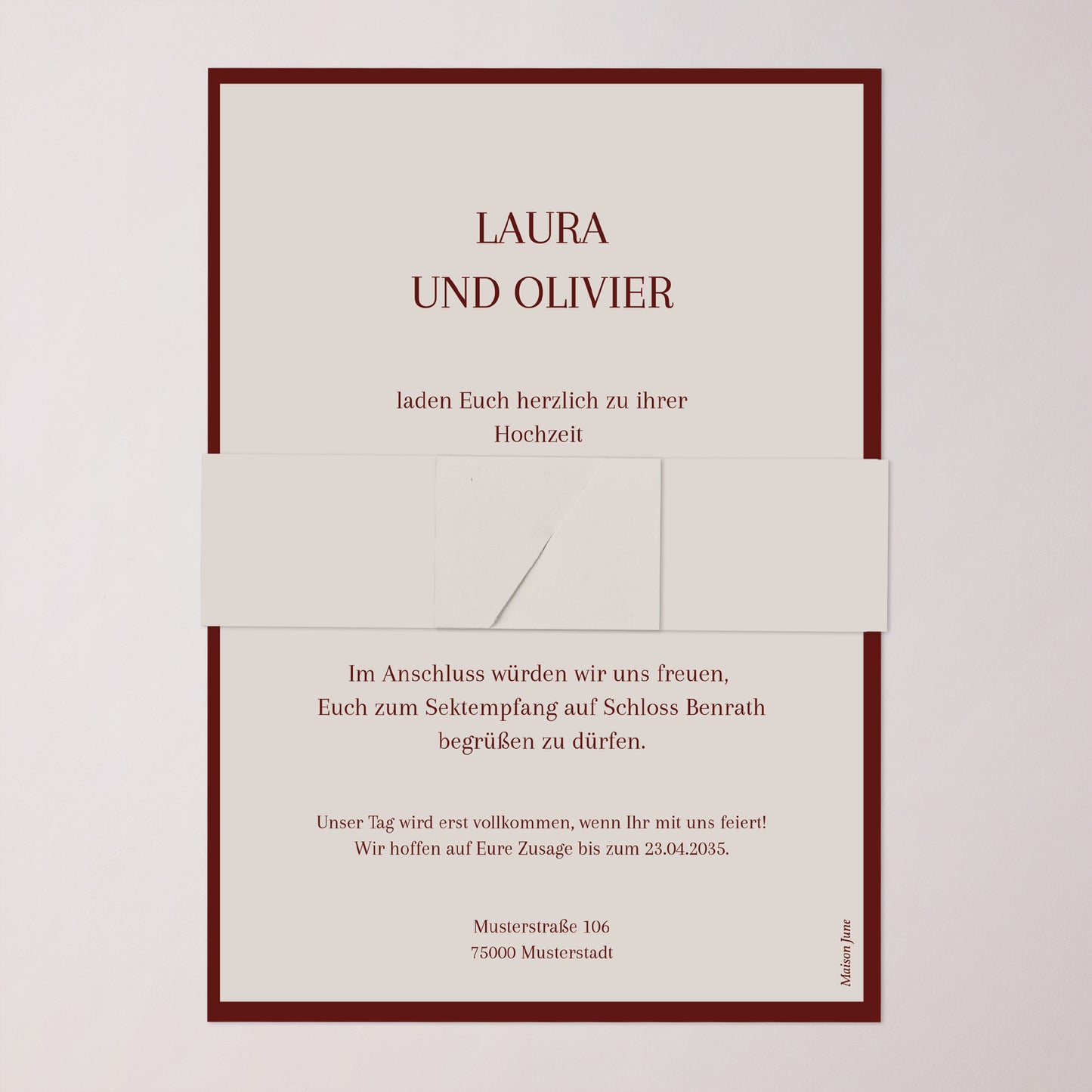 Hochzeitseinladung Banner, 2 Karten Altes Geld foto N° 4