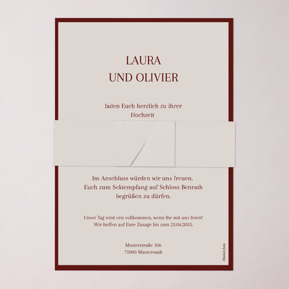 Hochzeitseinladung Banner, 2 Karten Altes Geld foto N° 4