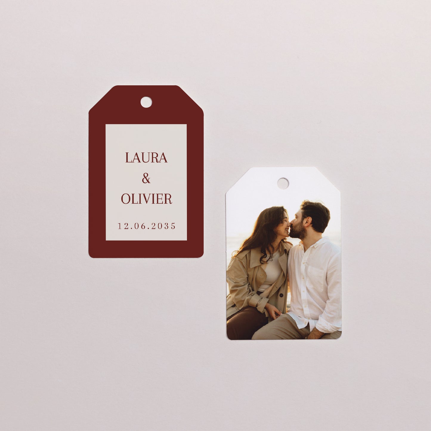 Geschenkbox Hochzeit Ball mit Wimpel-Etikett Altes Geld foto N° 4