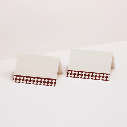 Tischkarten Hochzeit Quer Altes Geld foto N° 1