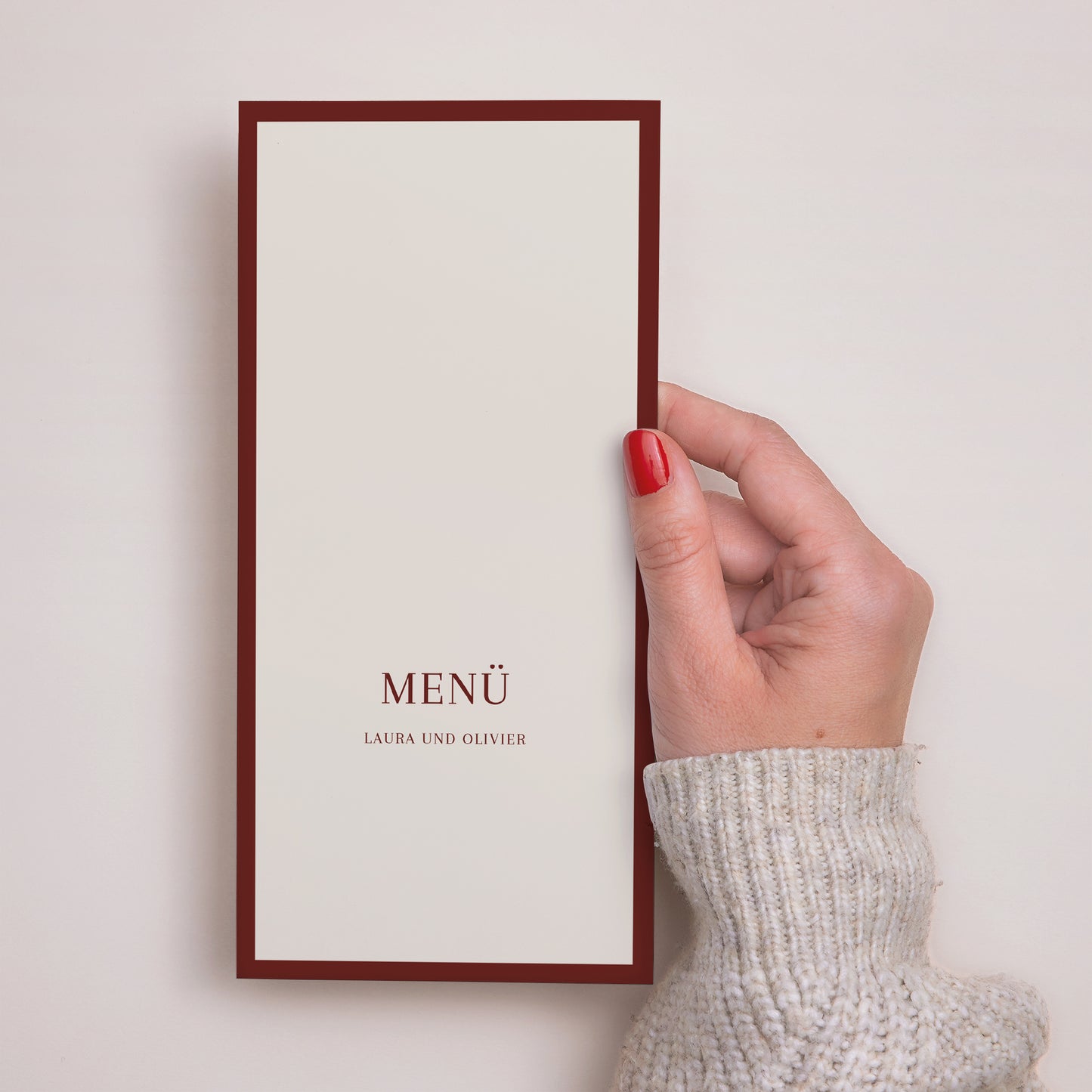 Menükarte Hochzeit Panoramatisches Porträt Altes Geld foto N° 2