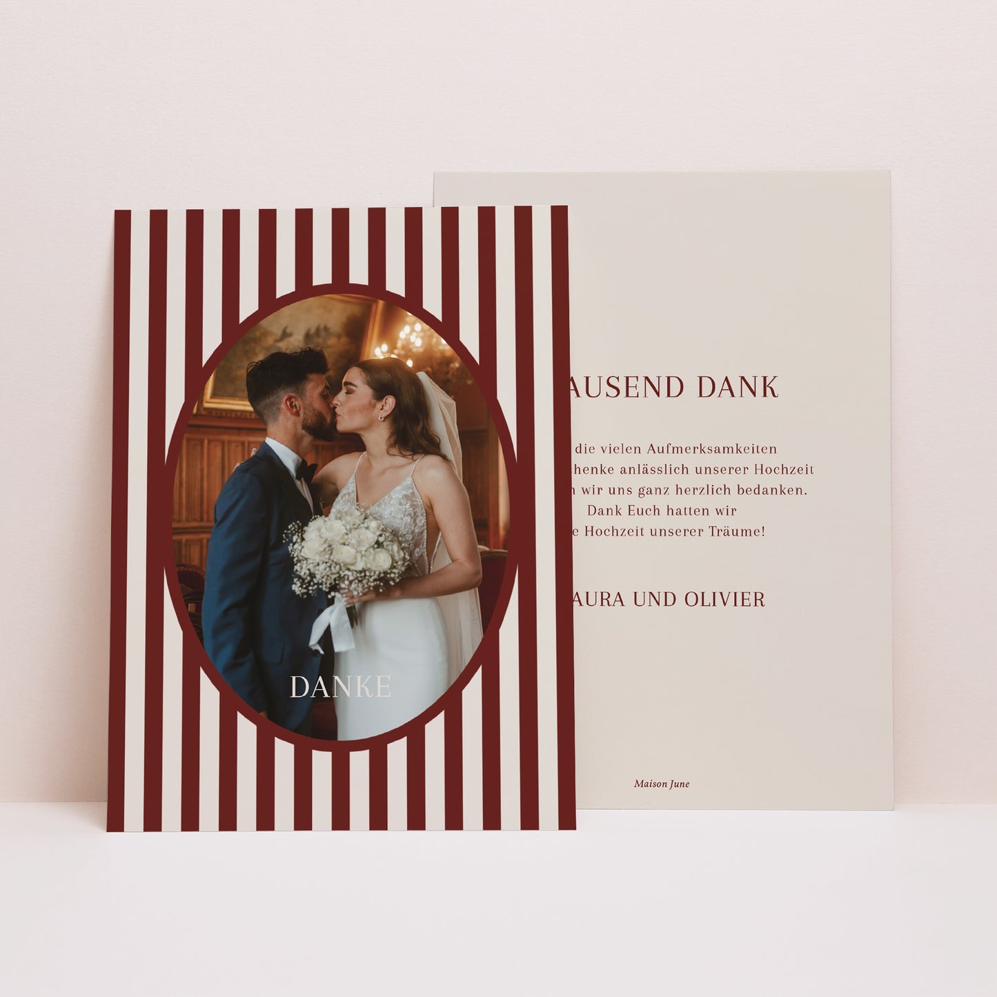 Dankeskarte Hochzeit Altes Geld foto N° 1